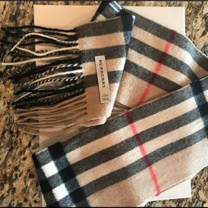 Burberry Check Cashmere Scarf